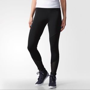 adidas mixed fabric 3 stripe tights AJ8658
